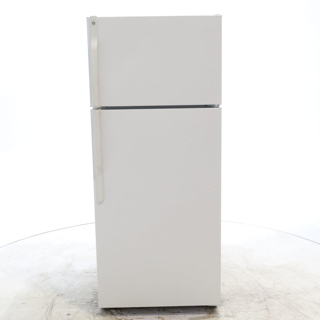 Pictures of 28" Wide GE® White ENERGY STAR® 18.1 Cu. Ft. Top-Freezer Refrigerator with Adjustable Shelves - Certified Refurbished - Neu Appliance Outlet - Discount Appliance Outlet in Austin, Tx