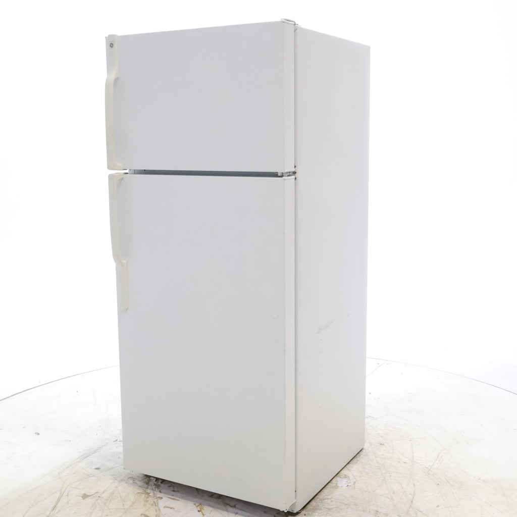 Pictures of 28" Wide GE® White ENERGY STAR® 18.1 Cu. Ft. Top-Freezer Refrigerator with Adjustable Shelves - Certified Refurbished - Neu Appliance Outlet - Discount Appliance Outlet in Austin, Tx