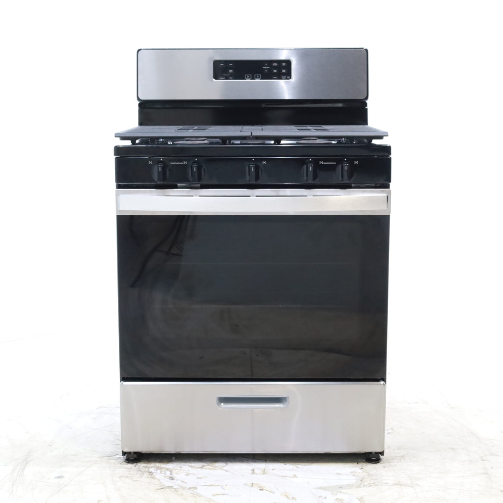 Pictures of Whirlpool Stainless Steel 30" 5.1 Cu. Ft. Freestanding Gas Range with Edge to Edge Cooktop - Scratch & Dent - Minor - Neu Appliance Outlet - Discount Appliance Outlet in Austin, Tx