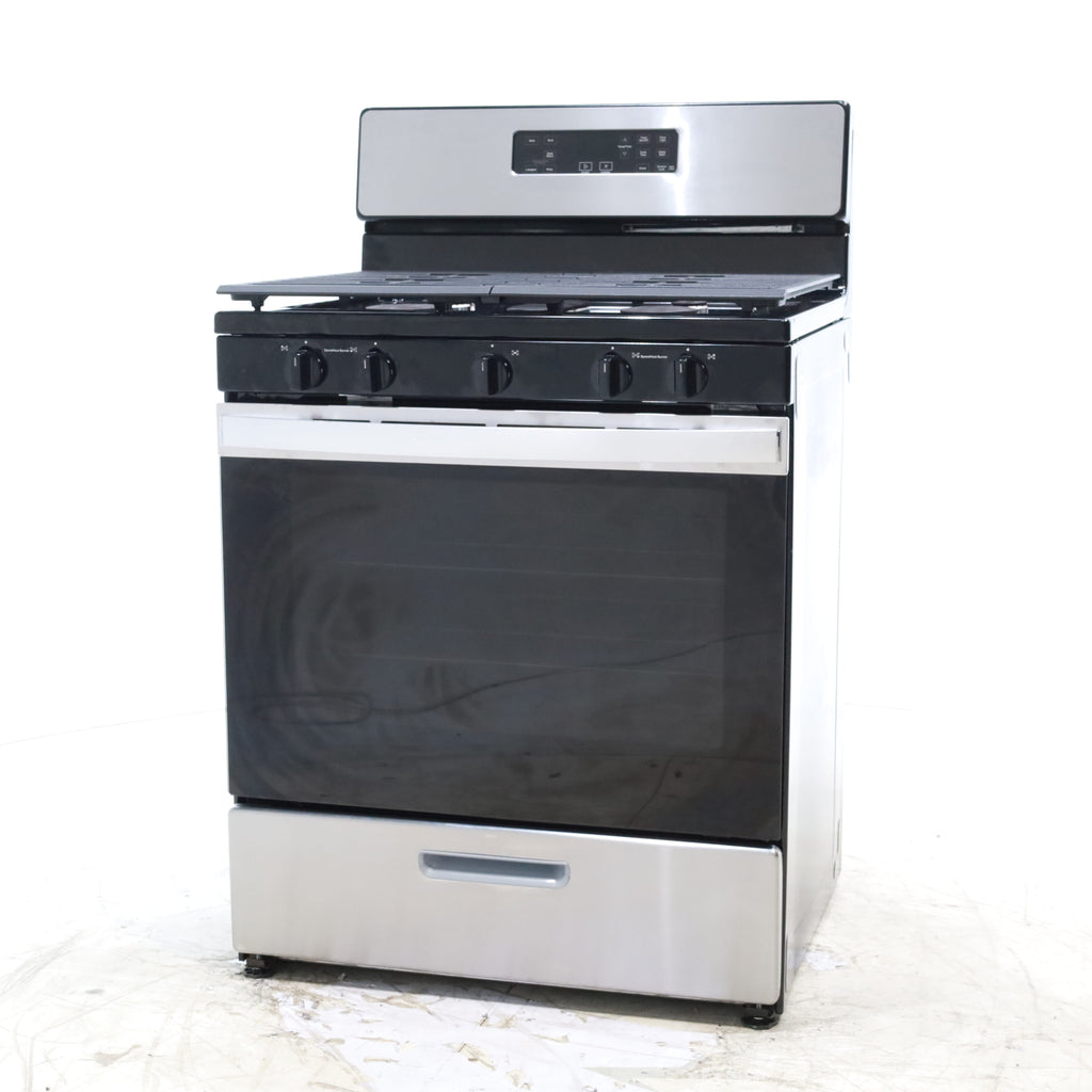 Pictures of Whirlpool Stainless Steel 30" 5.1 Cu. Ft. Freestanding Gas Range with Edge to Edge Cooktop - Scratch & Dent - Minor - Neu Appliance Outlet - Discount Appliance Outlet in Austin, Tx