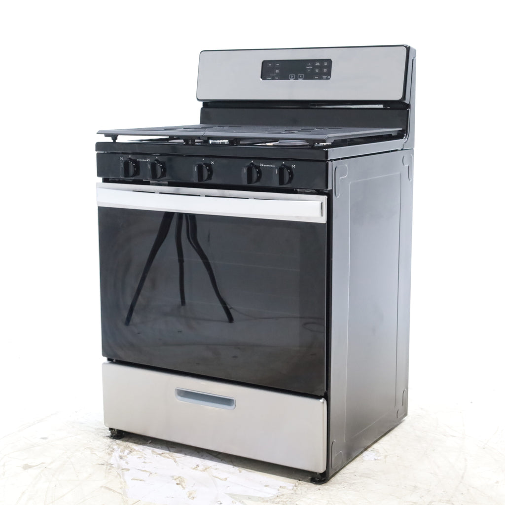 Pictures of Whirlpool Stainless Steel 30" 5.1 Cu. Ft. Freestanding Gas Range with Edge to Edge Cooktop - Scratch & Dent - Minor - Neu Appliance Outlet - Discount Appliance Outlet in Austin, Tx
