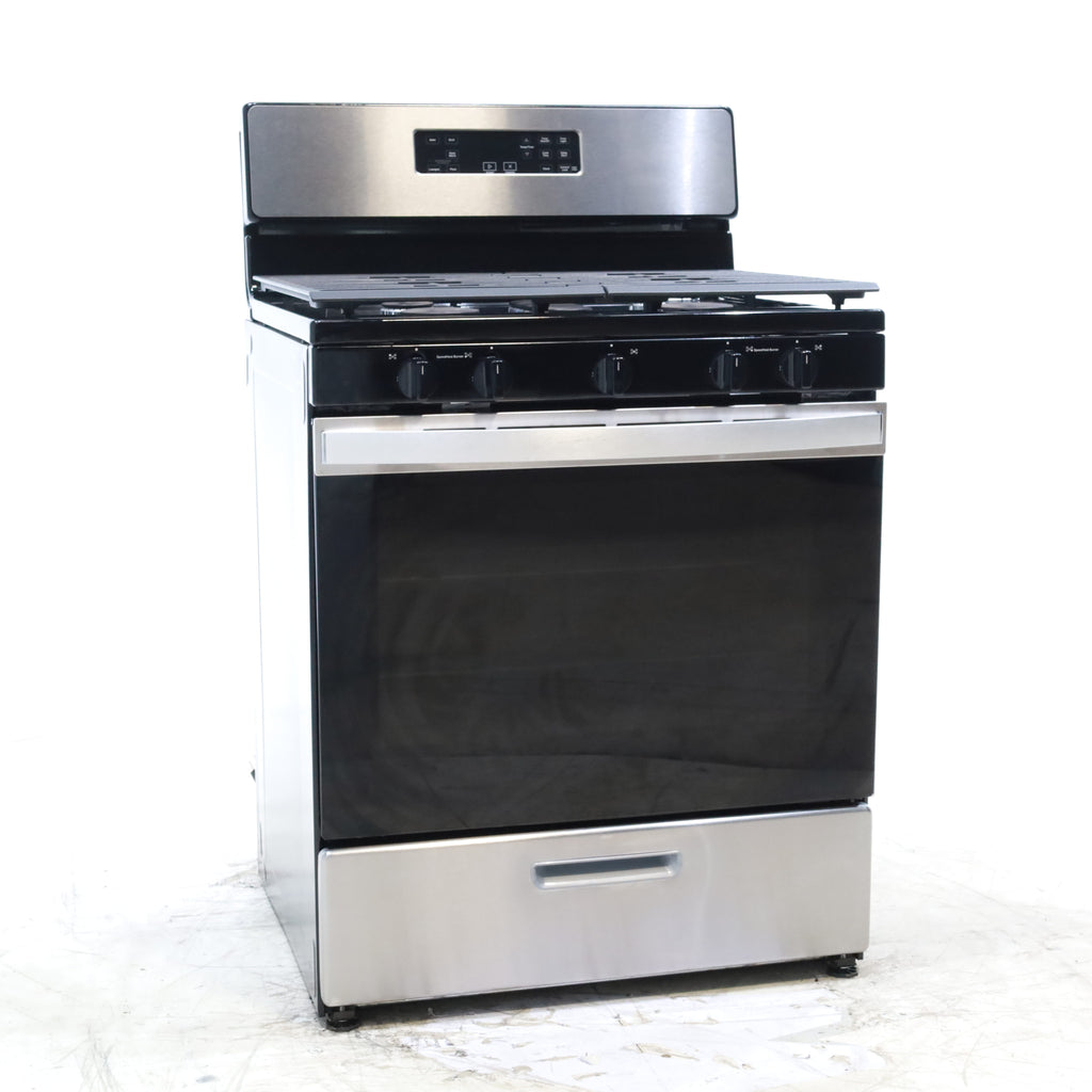 Pictures of Whirlpool Stainless Steel 30" 5.1 Cu. Ft. Freestanding Gas Range with Edge to Edge Cooktop - Scratch & Dent - Minor - Neu Appliance Outlet - Discount Appliance Outlet in Austin, Tx