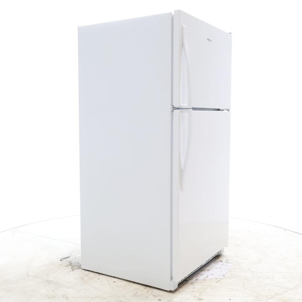 Pictures of 33" Wide Whirlpool Top Freezer 20.5 cu ft Refrigerator with Ice Maker and Frameless Glass Shelves and Flexi-Slide Bin - Scratch & Dent - Minor - Neu Appliance Outlet - Discount Appliance Outlet in Austin, Tx