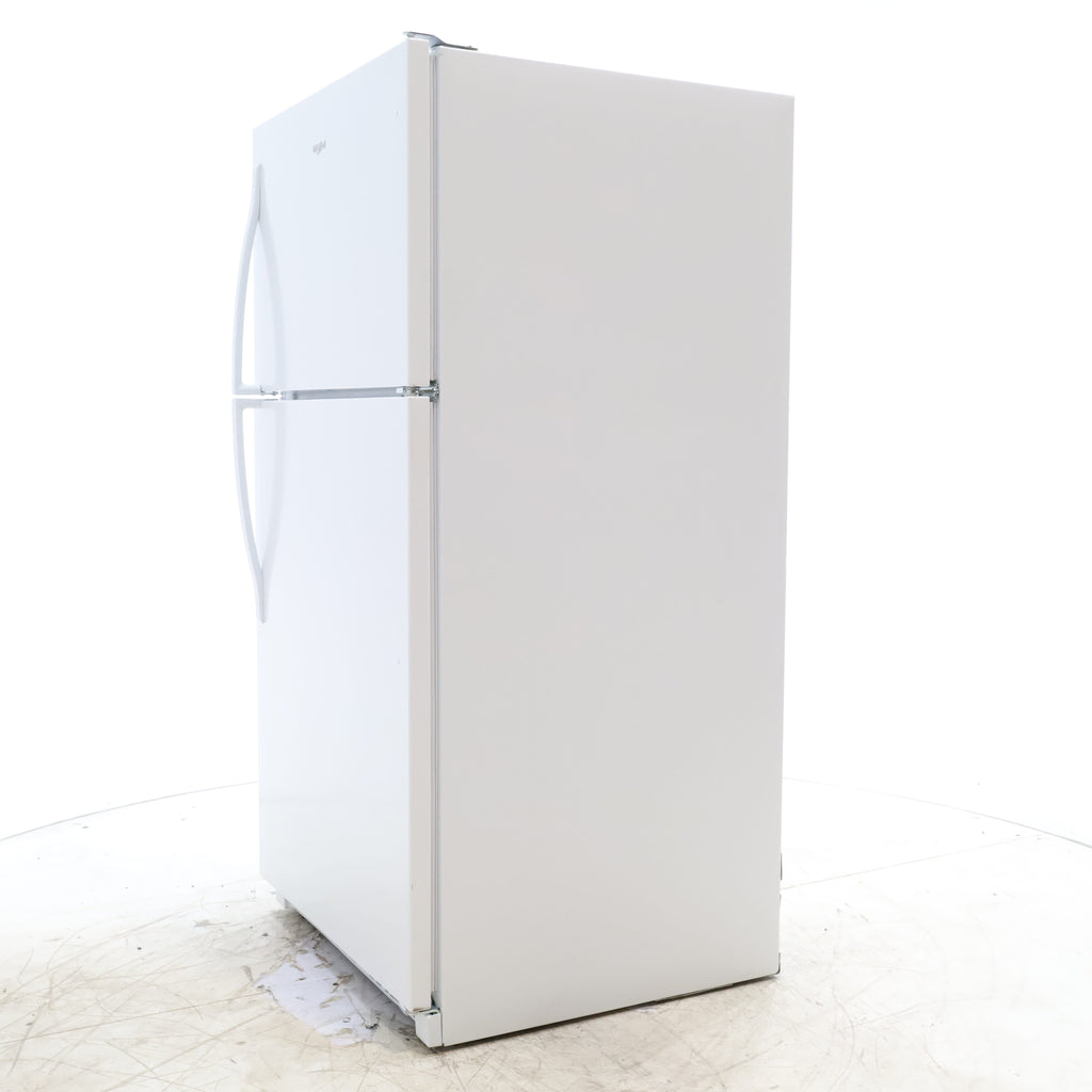 Pictures of 33" Wide Whirlpool Top Freezer 20.5 cu ft Refrigerator with Ice Maker and Frameless Glass Shelves and Flexi-Slide Bin - Scratch & Dent - Minor - Neu Appliance Outlet - Discount Appliance Outlet in Austin, Tx