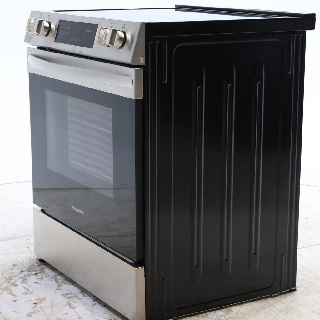 Pictures of Frigidaire Stainless Steel 30" Slide In Electric Range with Steam Clean, 5 Cooktop Elements and Front Controls - Scratch & Dent - Minor - Neu Appliance Outlet - Discount Appliance Outlet in Austin, Tx