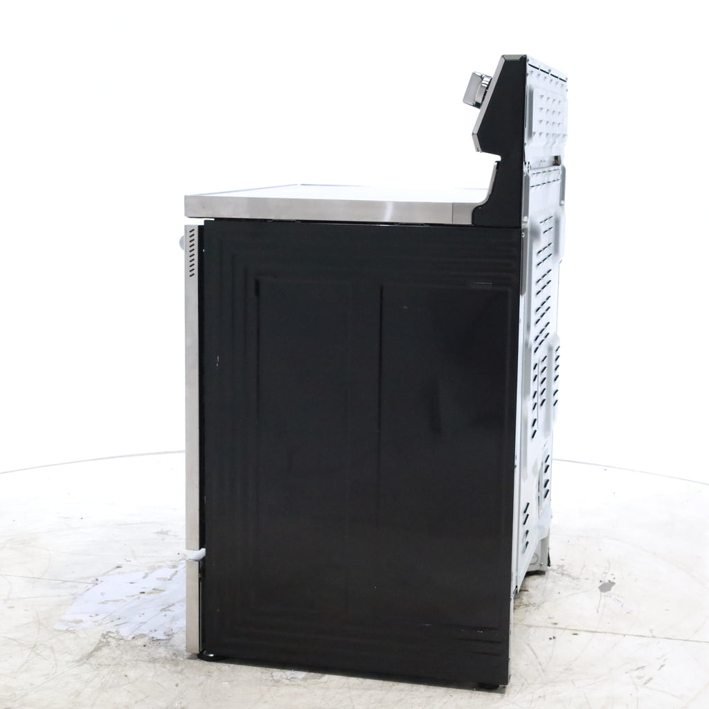 Pictures of Stainless Steel Samsung 5.9 cu. ft. Freestanding 5 Heating Element Smooth Cooktop Self Cleaning Electric Range with True Convection  - Certified Refurbished - Neu Appliance Outlet - Discount Appliance Outlet in Austin, Tx