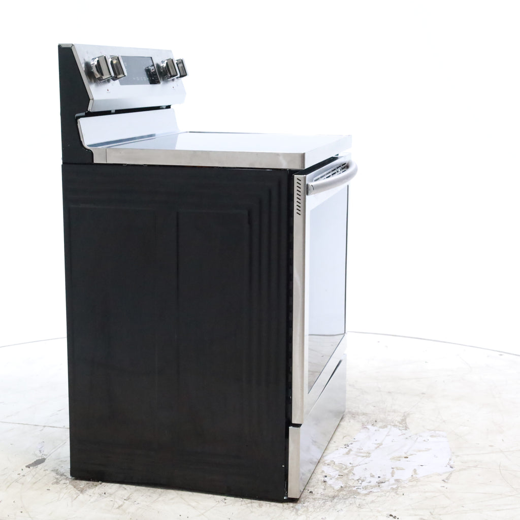 Pictures of Stainless Steel Samsung 5.9 cu. ft. Freestanding 5 Heating Element Smooth Cooktop Self Cleaning Electric Range with True Convection  - Certified Refurbished - Neu Appliance Outlet - Discount Appliance Outlet in Austin, Tx