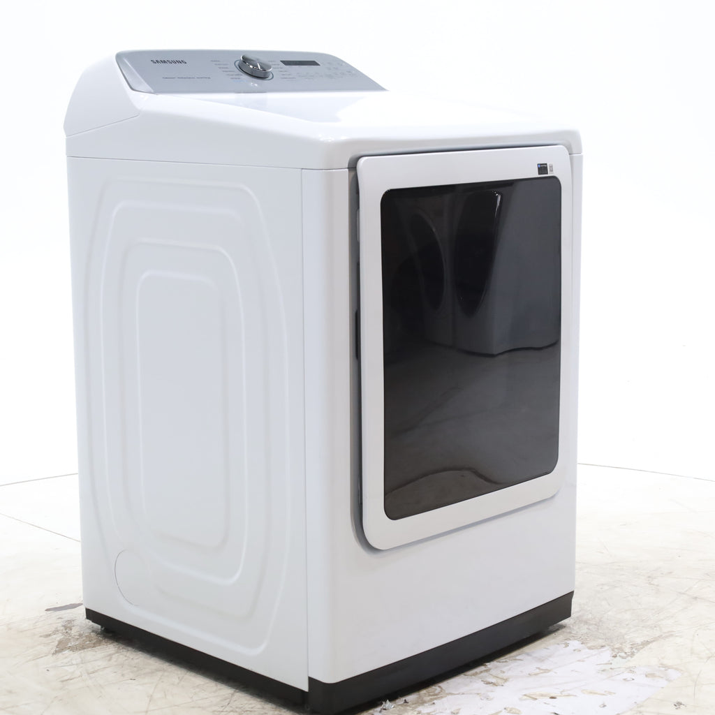 Pictures of Samsung 7.4 cu. ft. Smart Electric Dryer with Steam Sanitize+ in White - Scratch & Dent - Minor - Neu Appliance Outlet - Discount Appliance Outlet in Austin, Tx