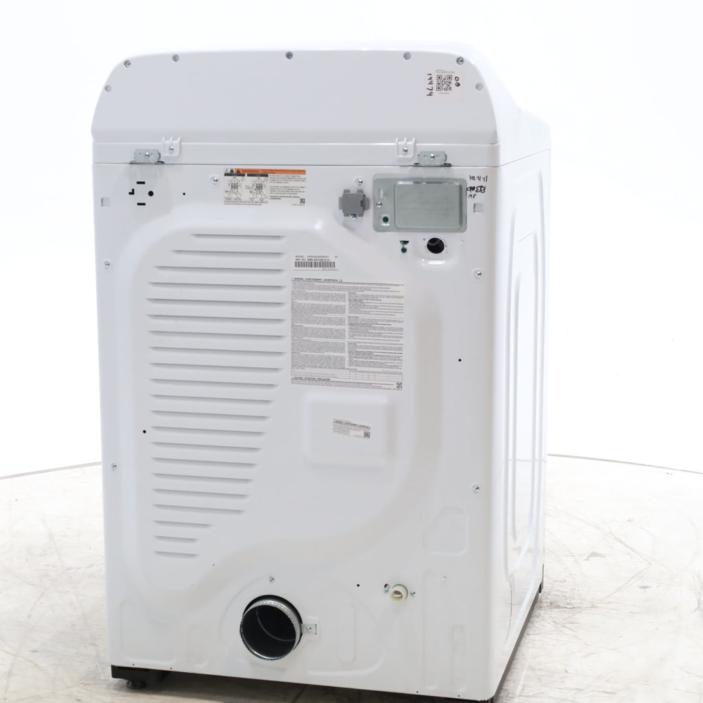 Pictures of Samsung 7.4 cu. ft. Smart Electric Dryer with Steam Sanitize+ in White - Scratch & Dent - Minor - Neu Appliance Outlet - Discount Appliance Outlet in Austin, Tx