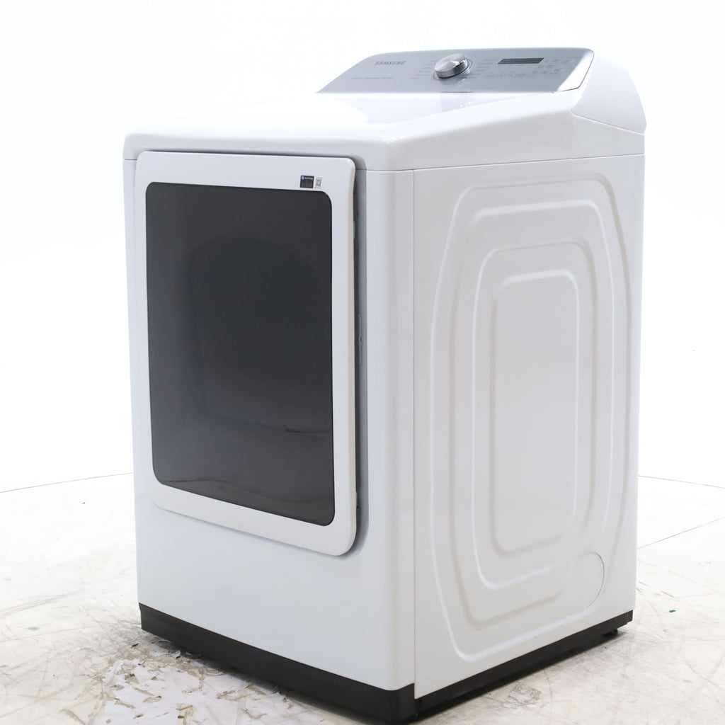 Pictures of Samsung 7.4 cu. ft. Smart Electric Dryer with Steam Sanitize+ in White - Scratch & Dent - Minor - Neu Appliance Outlet - Discount Appliance Outlet in Austin, Tx
