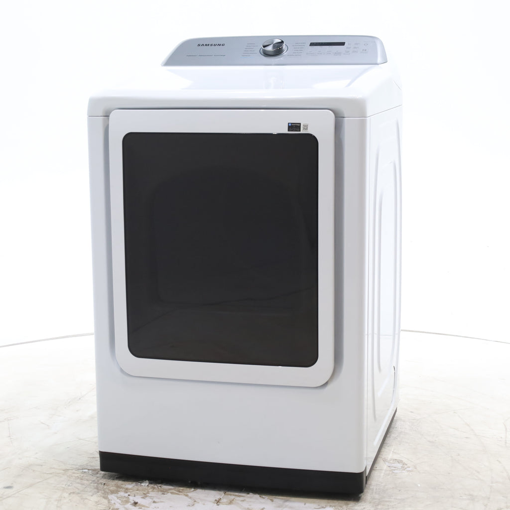Pictures of Samsung 7.4 cu. ft. Smart Electric Dryer with Steam Sanitize+ in White - Scratch & Dent - Minor - Neu Appliance Outlet - Discount Appliance Outlet in Austin, Tx