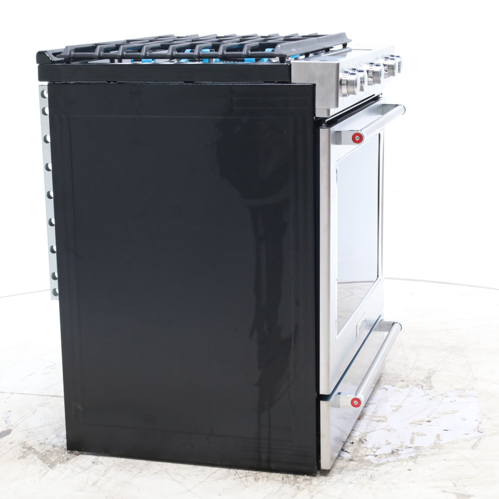 Pictures of KitchenAid  Stainless Steel Convection 30" 5 Burner Slide-in Gas Range with Even-Heat™ True Convection and Steam Rack - Open Box - Neu Appliance Outlet - Discount Appliance Outlet in Austin, Tx