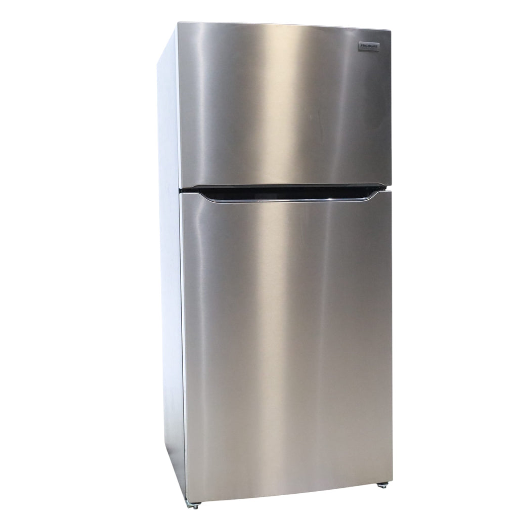 Pictures of 30 in. Wide EasyCare Stainless Steel Frigidaire 20.0 cu. ft. Top Freezer Refrigerator with EvepTemp Cooling System and Ice Maker- Scratch & Dent - Minor - Neu Appliance Outlet - Discount Appliance Outlet in Austin, Tx