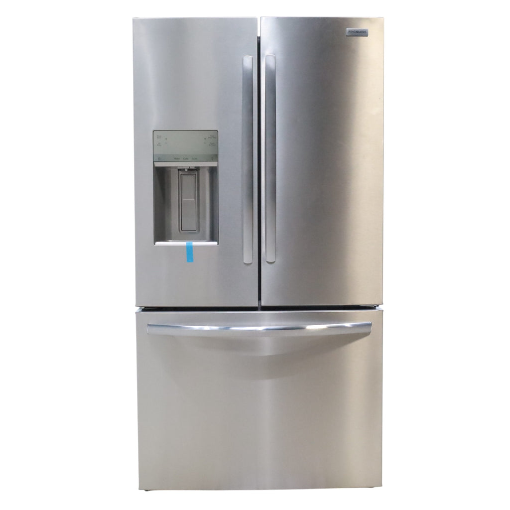 Pictures of Stainless Steel ENERGY STAR Frigidaire 27.8 cu. ft. 3 Door French Door Refrigerator with Exterior Water and Ice Dispenser - Certified Refurbished - Neu Appliance Outlet - Discount Appliance Outlet in Austin, Tx