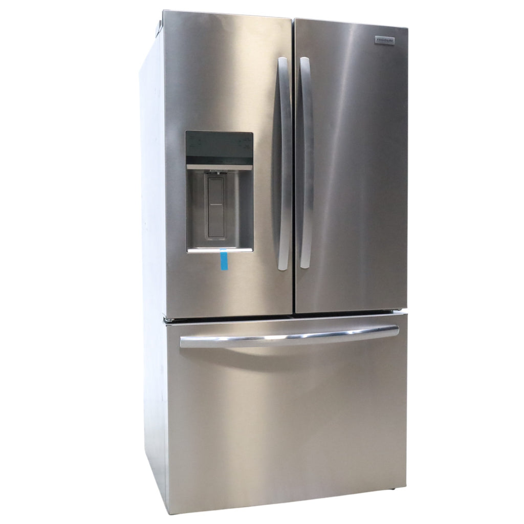 Pictures of Stainless Steel ENERGY STAR Frigidaire 27.8 cu. ft. 3 Door French Door Refrigerator with Exterior Water and Ice Dispenser - Certified Refurbished - Neu Appliance Outlet - Discount Appliance Outlet in Austin, Tx