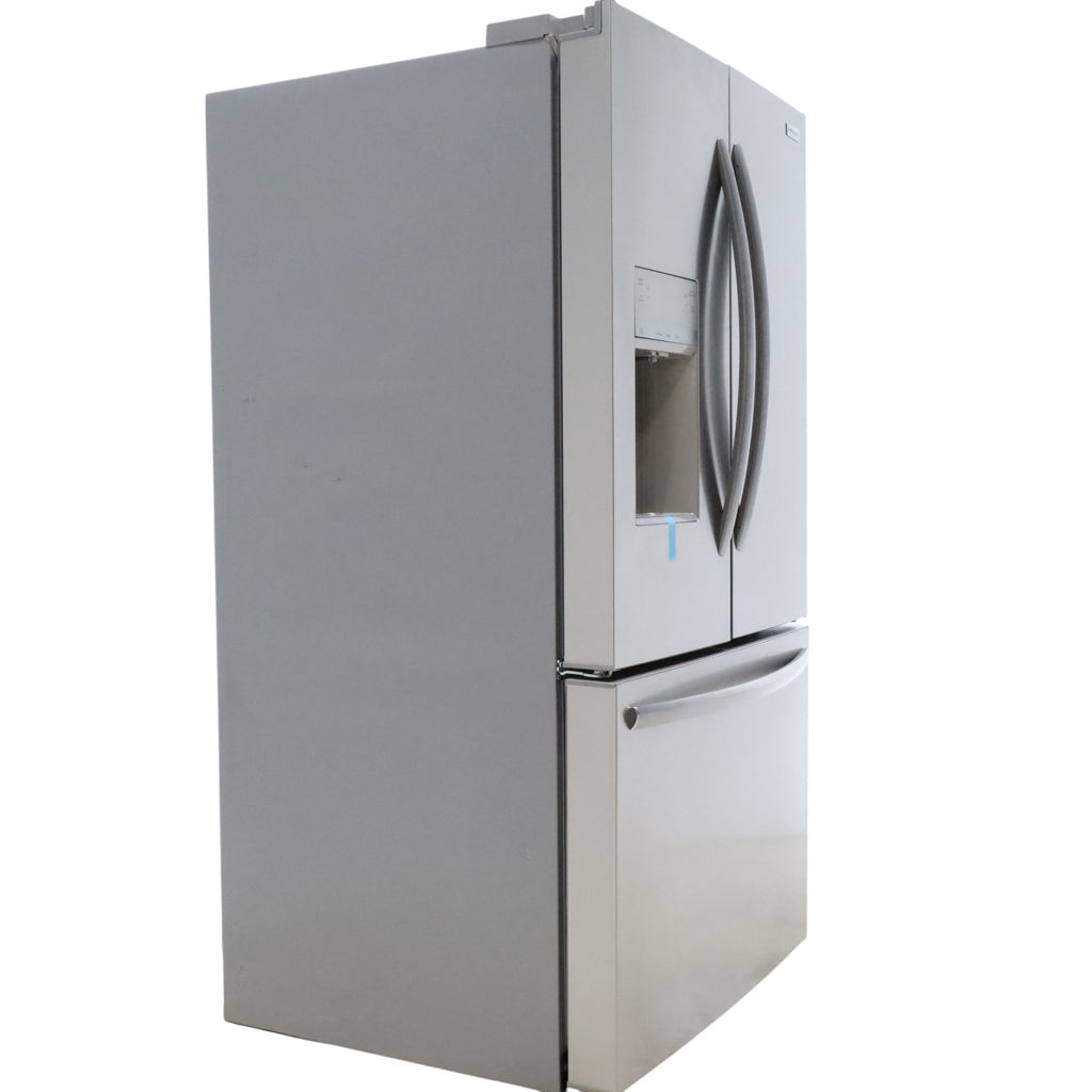 Pictures of Stainless Steel ENERGY STAR Frigidaire 27.8 cu. ft. 3 Door French Door Refrigerator with Exterior Water and Ice Dispenser - Certified Refurbished - Neu Appliance Outlet - Discount Appliance Outlet in Austin, Tx