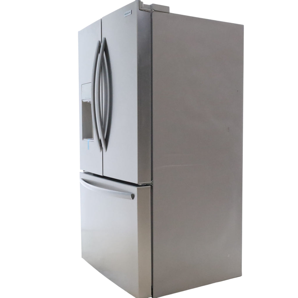 Stainless Steel ENERGY STAR Frigidaire 27.8 cu. ft. 3 Door French Door Refrigerator with Exterior Water and Ice Dispenser - Certified Refurbished