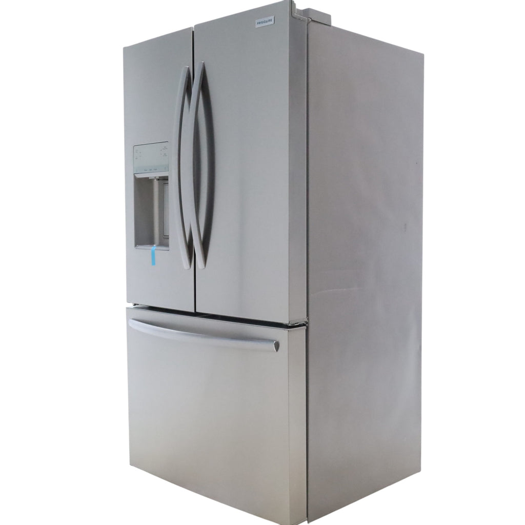 Stainless Steel ENERGY STAR Frigidaire 27.8 cu. ft. 3 Door French Door Refrigerator with Exterior Water and Ice Dispenser - Certified Refurbished