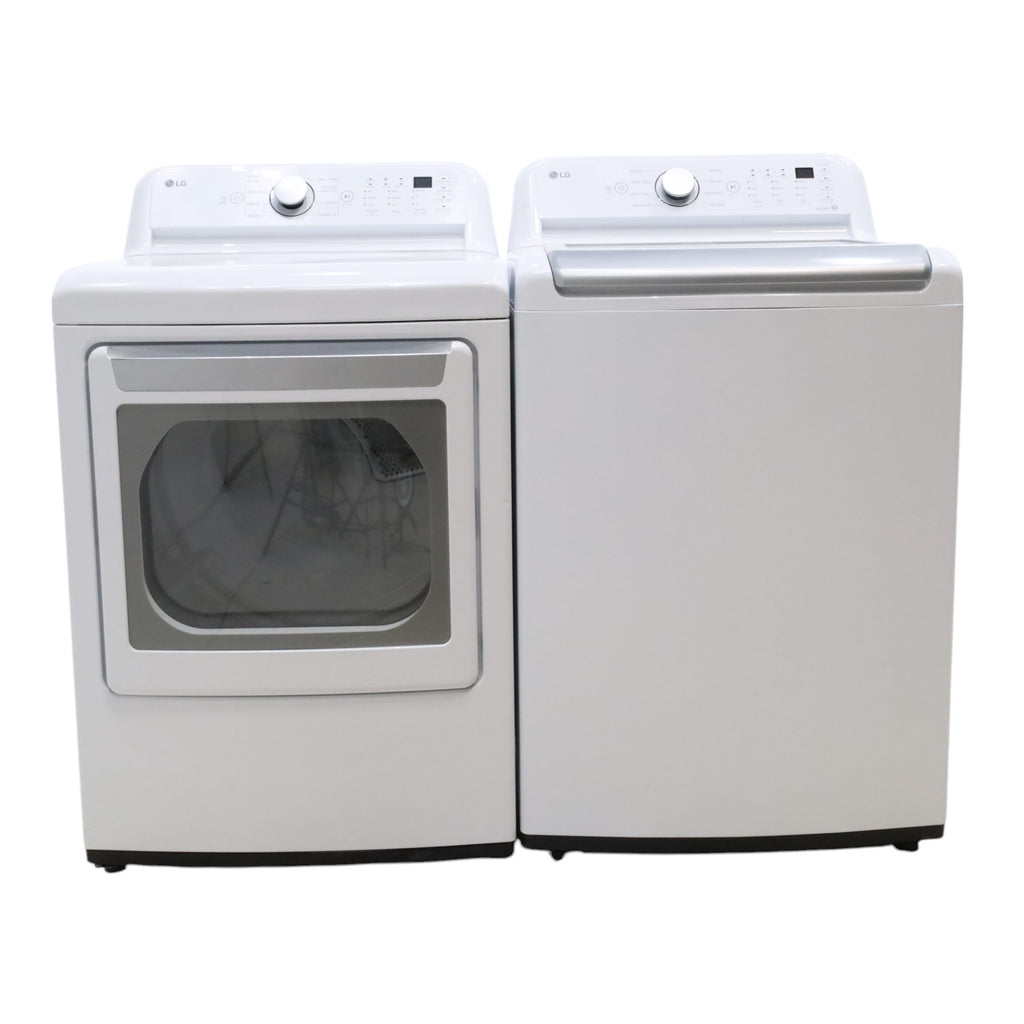 Pictures of LG 5.0 cu. ft. Mega Capacity ENERGY STAR Top Load Washer with TurboDrum Technology and ENERGY STAR LG 7.3 cu. ft. Ultra Large Capacity Gas Dryer with Aluminized Alloy Steel Drum- Open Box - Neu Appliance Outlet - Discount Appliance Outlet in Austin, Tx