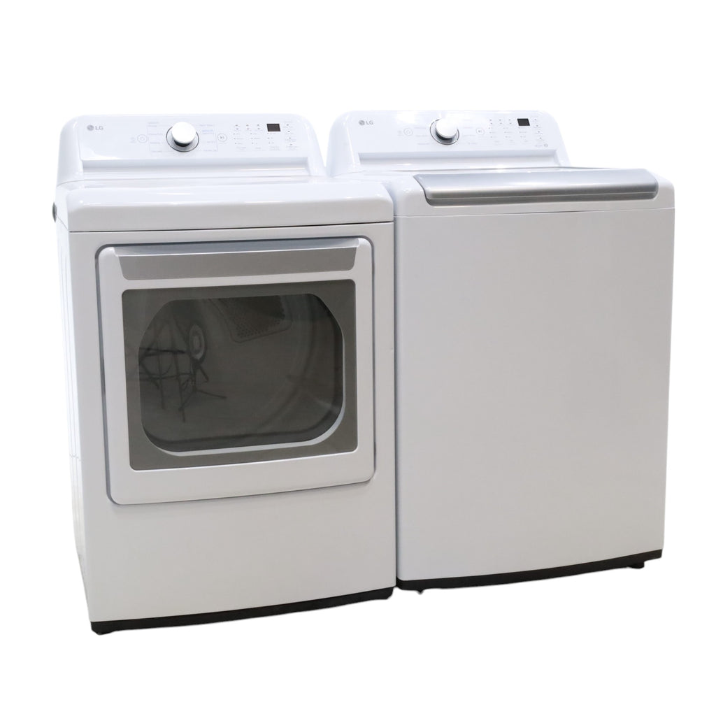 Pictures of LG 5.0 cu. ft. Mega Capacity ENERGY STAR Top Load Washer with TurboDrum Technology and ENERGY STAR LG 7.3 cu. ft. Ultra Large Capacity Gas Dryer with Aluminized Alloy Steel Drum- Open Box - Neu Appliance Outlet - Discount Appliance Outlet in Austin, Tx