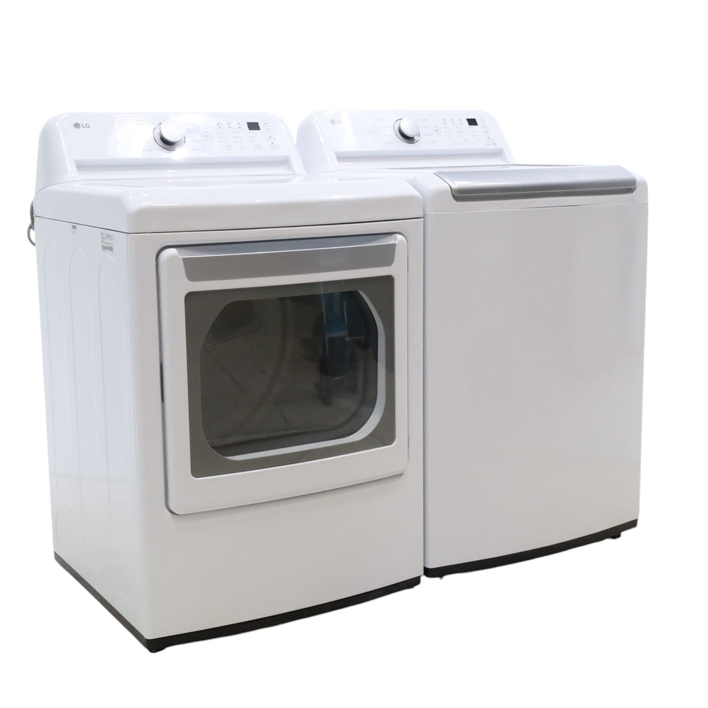 Pictures of LG 5.0 cu. ft. Mega Capacity ENERGY STAR Top Load Washer with TurboDrum Technology and ENERGY STAR LG 7.3 cu. ft. Ultra Large Capacity Gas Dryer with Aluminized Alloy Steel Drum- Open Box - Neu Appliance Outlet - Discount Appliance Outlet in Austin, Tx