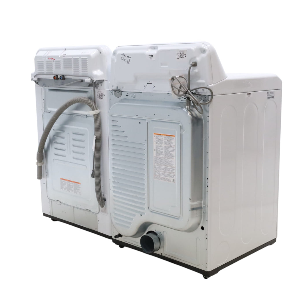 LG 5.0 cu. ft. Mega Capacity ENERGY STAR Top Load Washer with TurboDrum Technology and ENERGY STAR LG 7.3 cu. ft. Ultra Large Capacity Gas Dryer with Aluminized Alloy Steel Drum- Open Box