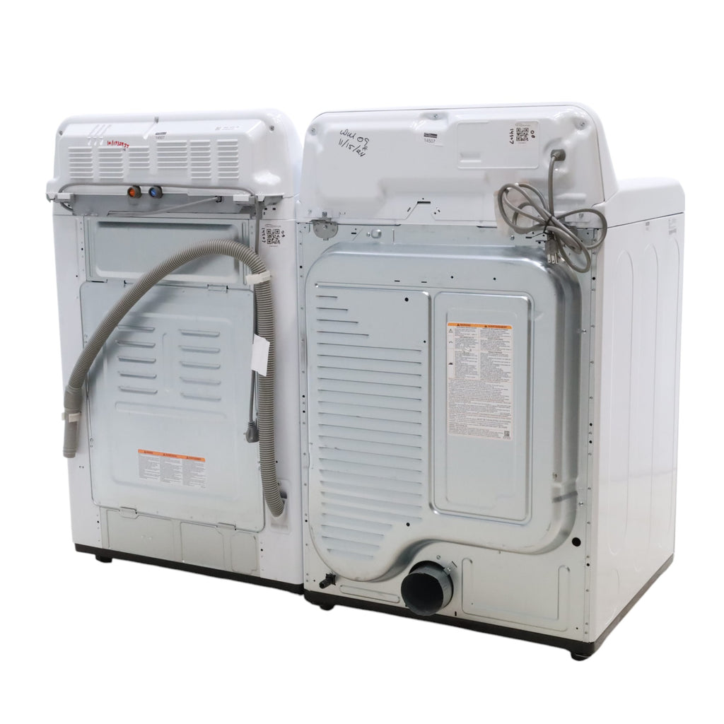 LG 5.0 cu. ft. Mega Capacity ENERGY STAR Top Load Washer with TurboDrum Technology and ENERGY STAR LG 7.3 cu. ft. Ultra Large Capacity Gas Dryer with Aluminized Alloy Steel Drum- Open Box