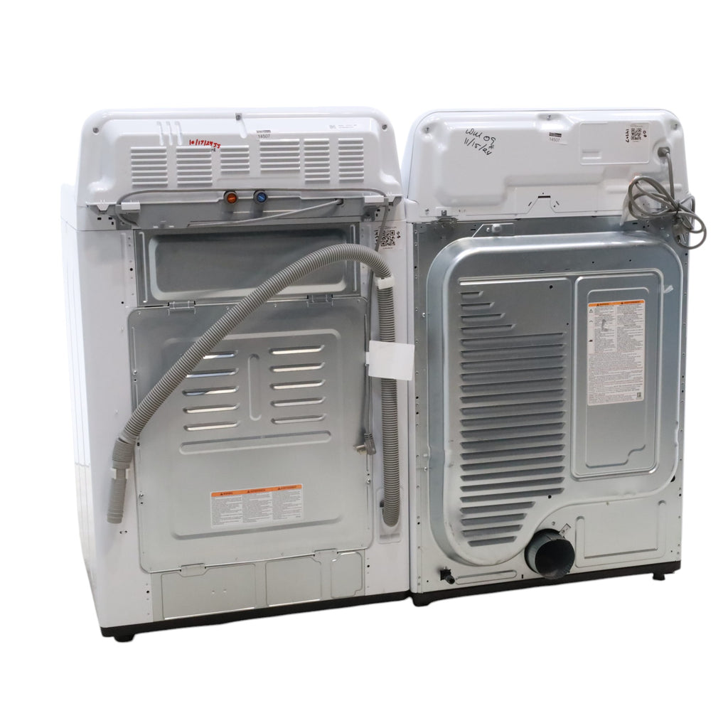 LG 5.0 cu. ft. Mega Capacity ENERGY STAR Top Load Washer with TurboDrum Technology and ENERGY STAR LG 7.3 cu. ft. Ultra Large Capacity Gas Dryer with Aluminized Alloy Steel Drum- Open Box