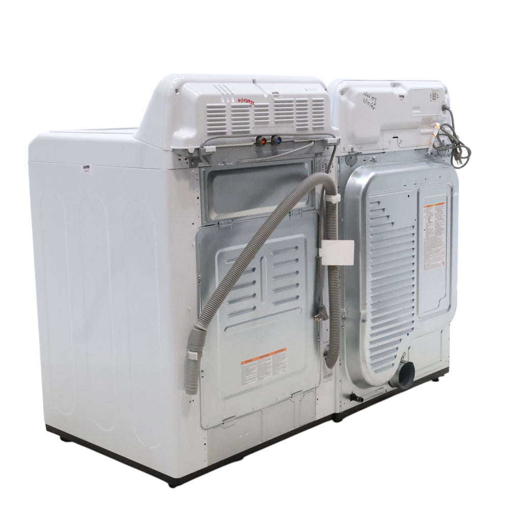 LG 5.0 cu. ft. Mega Capacity ENERGY STAR Top Load Washer with TurboDrum Technology and ENERGY STAR LG 7.3 cu. ft. Ultra Large Capacity Gas Dryer with Aluminized Alloy Steel Drum- Open Box