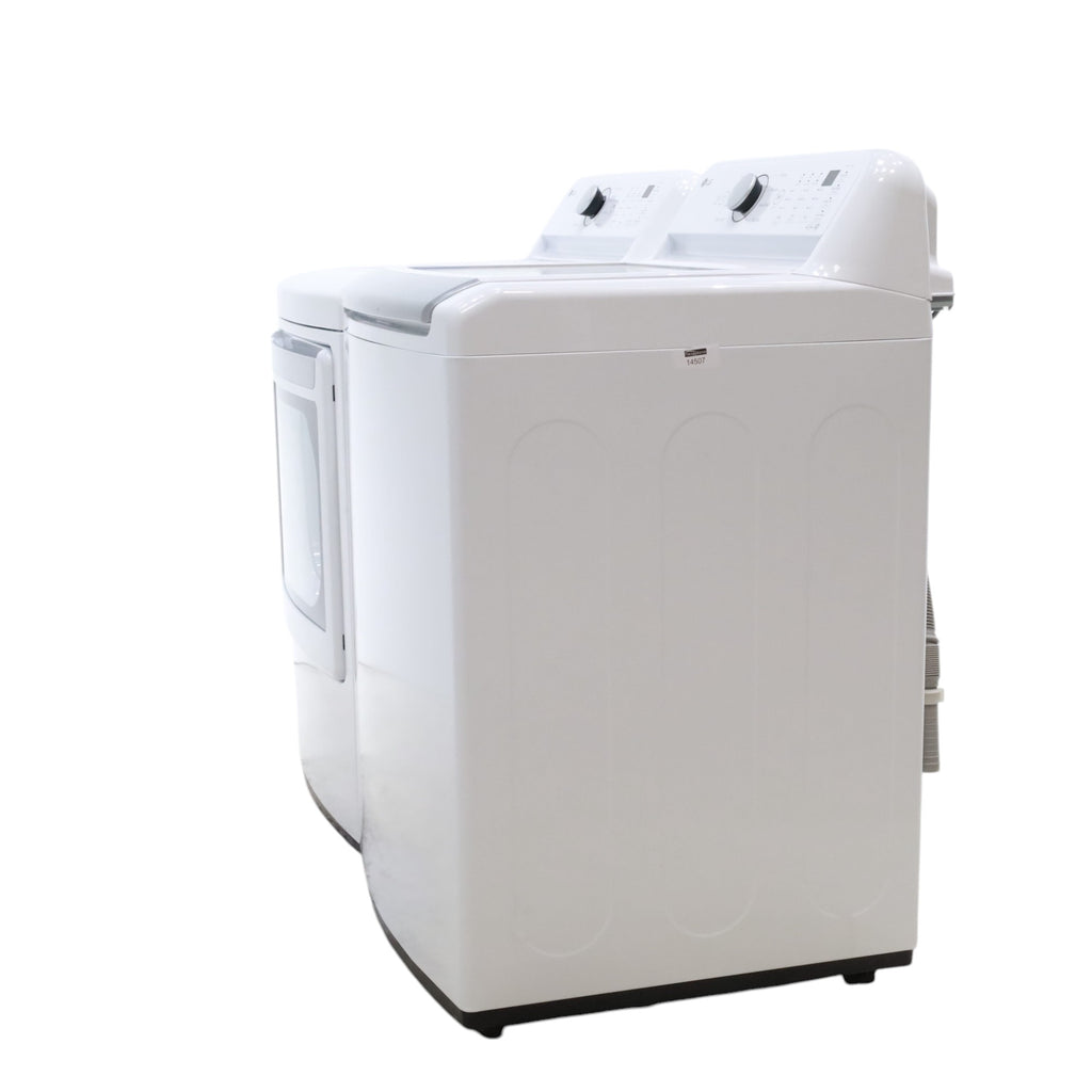 LG 5.0 cu. ft. Mega Capacity ENERGY STAR Top Load Washer with TurboDrum Technology and ENERGY STAR LG 7.3 cu. ft. Ultra Large Capacity Gas Dryer with Aluminized Alloy Steel Drum- Open Box