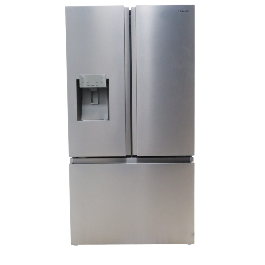 Hisense Fingerprint Resistant Stainless Steel PureFlat 25.4-cu ft ENERGY STAR French Door Refrigerator with Dual Ice Maker, Water - Scratch & Dent - Minor