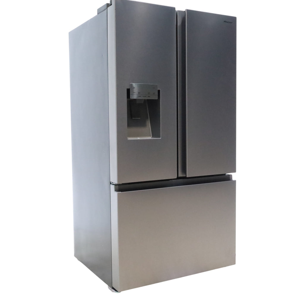 Pictures of Hisense Fingerprint Resistant Stainless Steel PureFlat 25.4-cu ft ENERGY STAR French Door Refrigerator with Dual Ice Maker, Water - Scratch & Dent - Minor - Neu Appliance Outlet - Discount Appliance Outlet in Austin, Tx