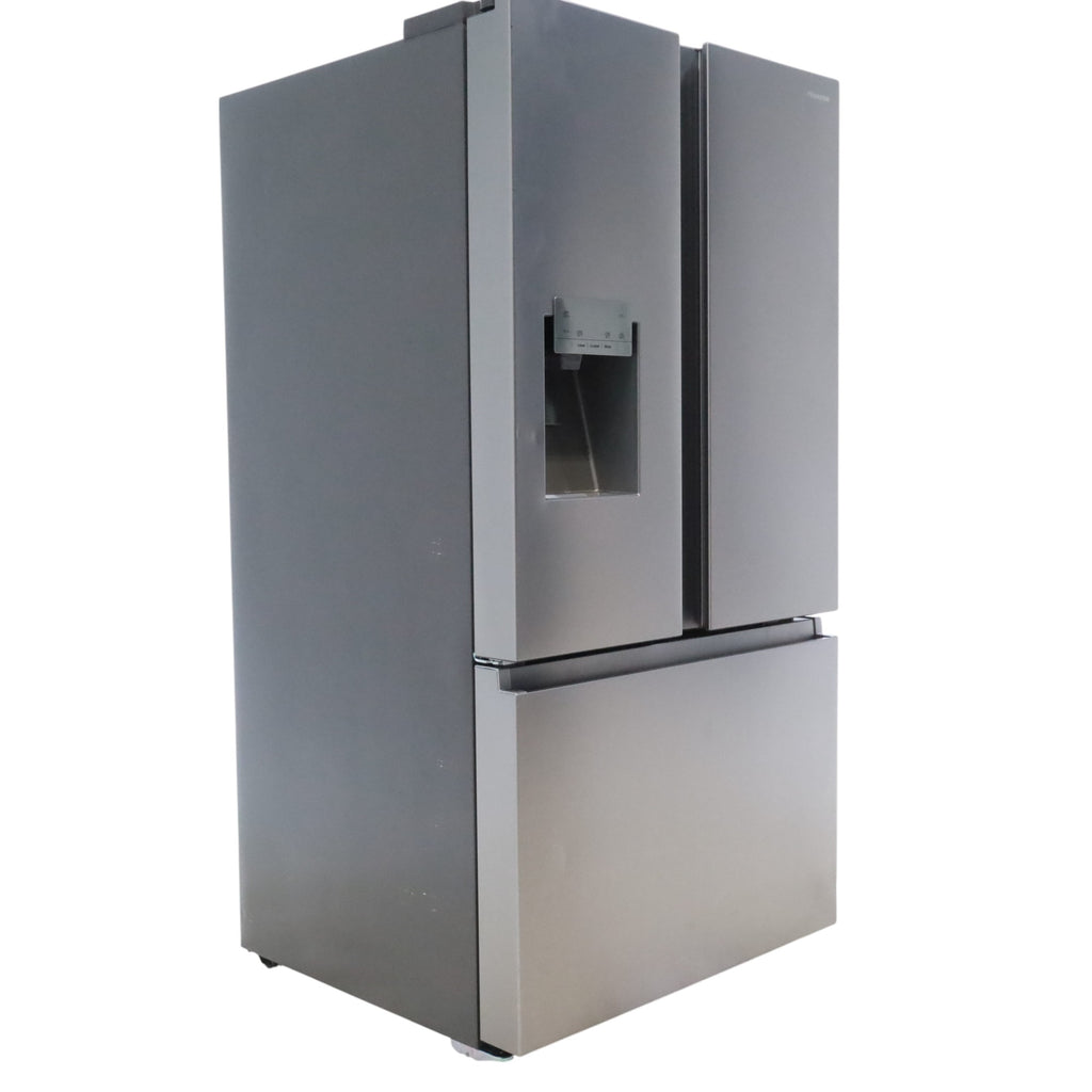 Pictures of Hisense Fingerprint Resistant Stainless Steel PureFlat 25.4-cu ft ENERGY STAR French Door Refrigerator with Dual Ice Maker, Water - Scratch & Dent - Minor - Neu Appliance Outlet - Discount Appliance Outlet in Austin, Tx