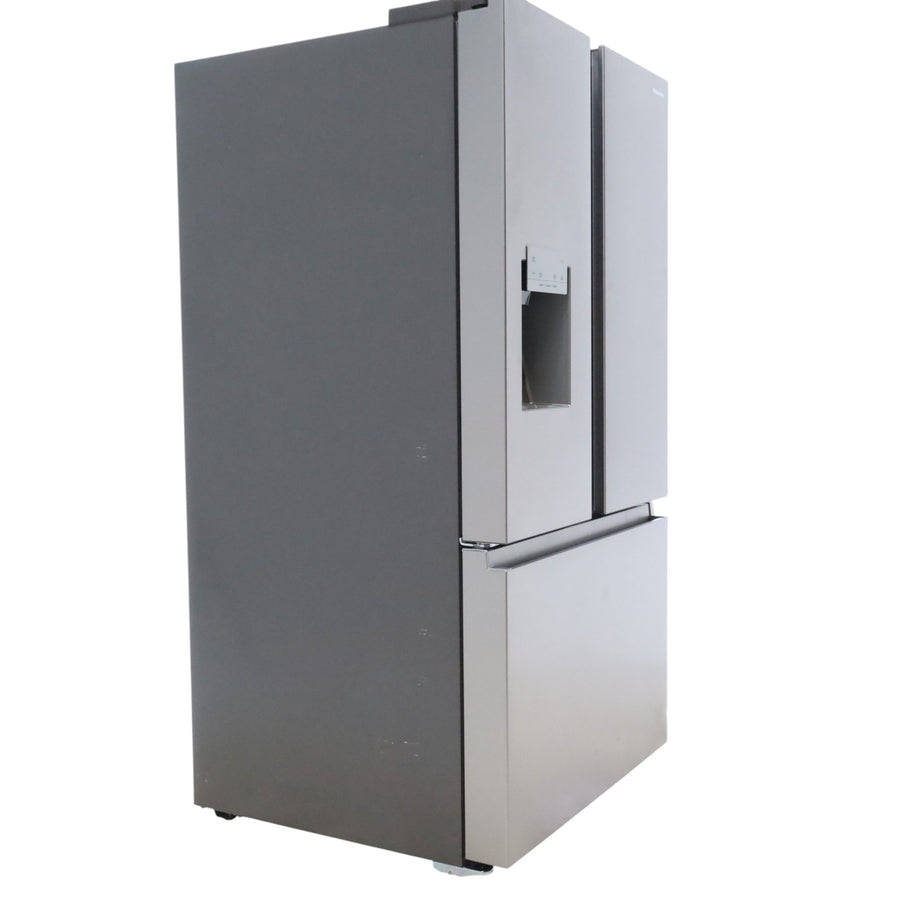 Hisense Fingerprint Resistant Stainless Steel PureFlat 25.4-cu ft ENERGY STAR French Door Refrigerator with Dual Ice Maker, Water - Scratch & Dent - Minor