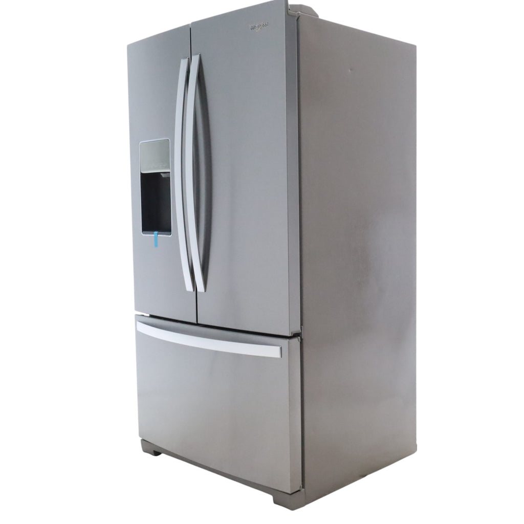 Fingerprint-Resistant Stainless Steel ENERGY STAR Whirlpool 26.8 cu. ft. Door 3 French Door Refrigerator with Dual Ice Makers - Open Box