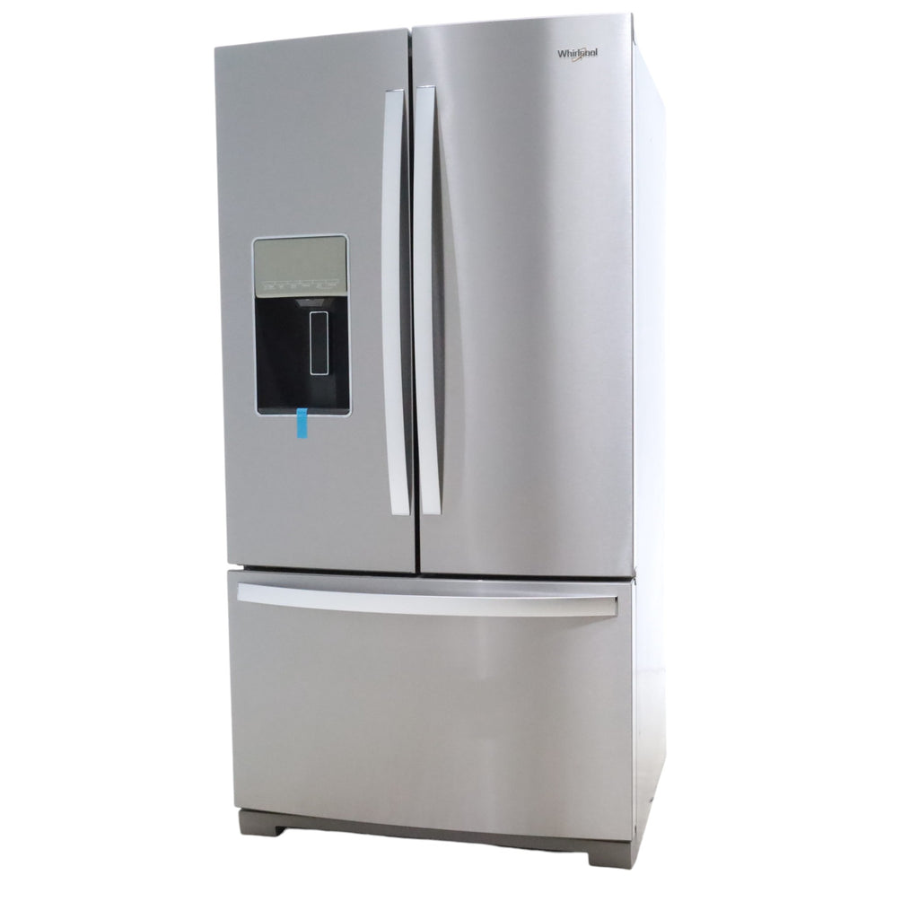 Fingerprint-Resistant Stainless Steel ENERGY STAR Whirlpool 26.8 cu. ft. Door 3 French Door Refrigerator with Dual Ice Makers - Open Box