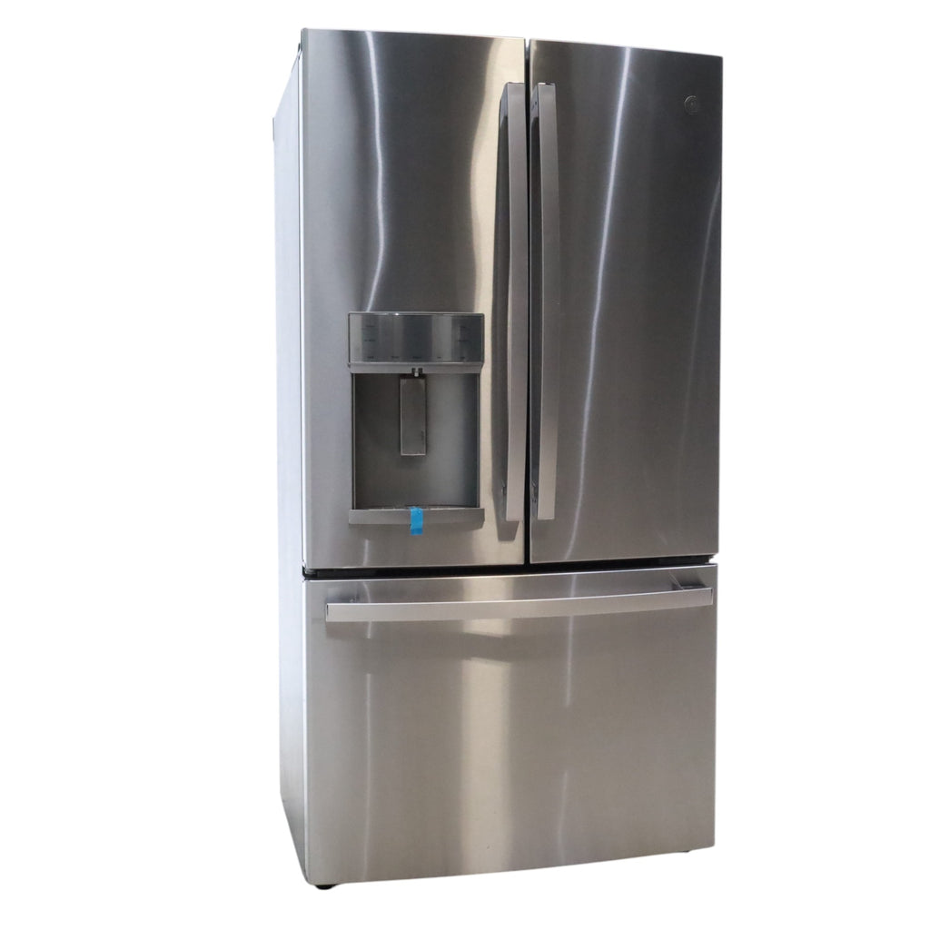 GE Profile™ ENERGY STAR® 22.1 Cu. Ft. Counter-Depth Fingerprint Resistant Stainless French-Door Refrigerator with Hands-Free AutoFill - Certified Refurbished