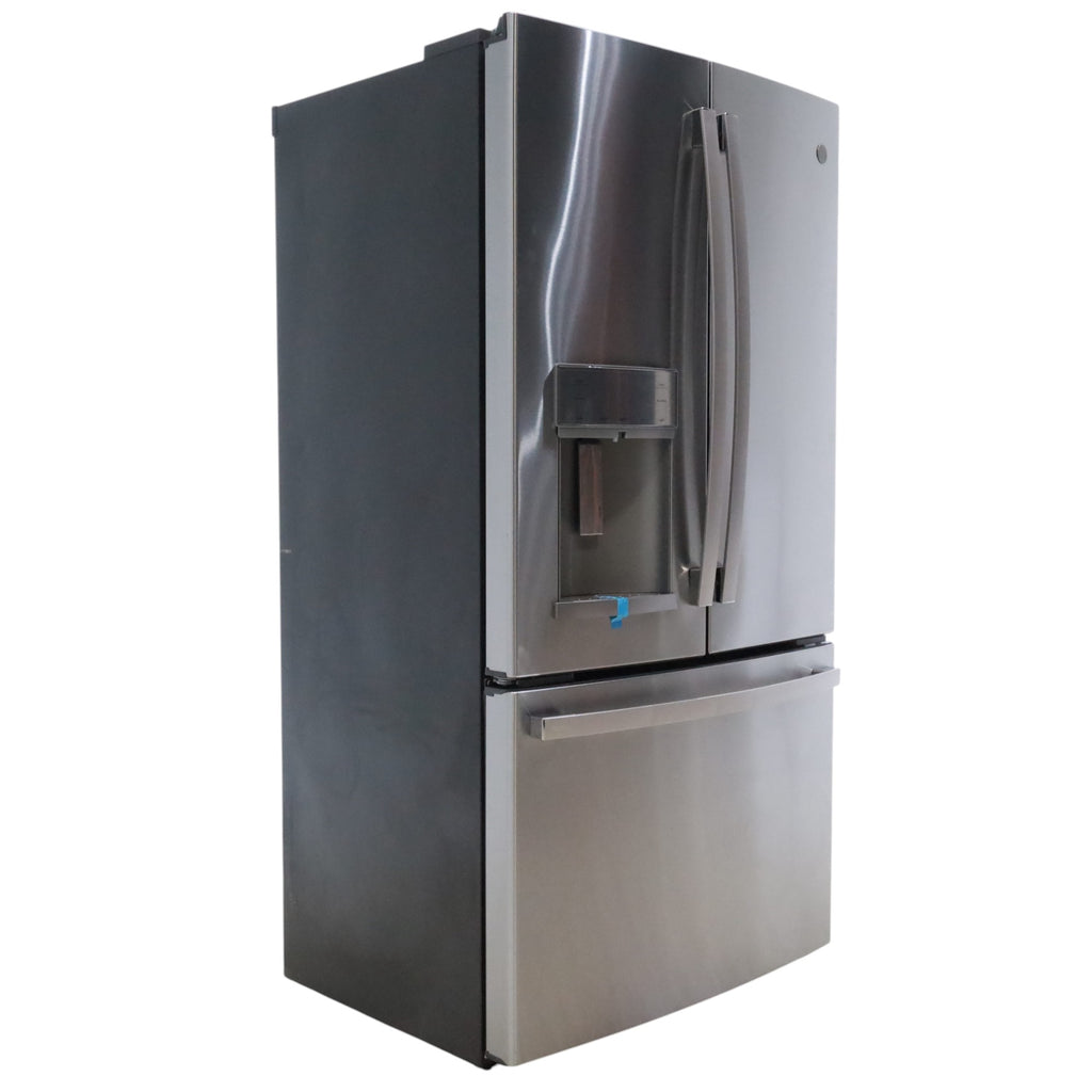 GE Profile™ ENERGY STAR® 22.1 Cu. Ft. Counter-Depth Fingerprint Resistant Stainless French-Door Refrigerator with Hands-Free AutoFill - Certified Refurbished