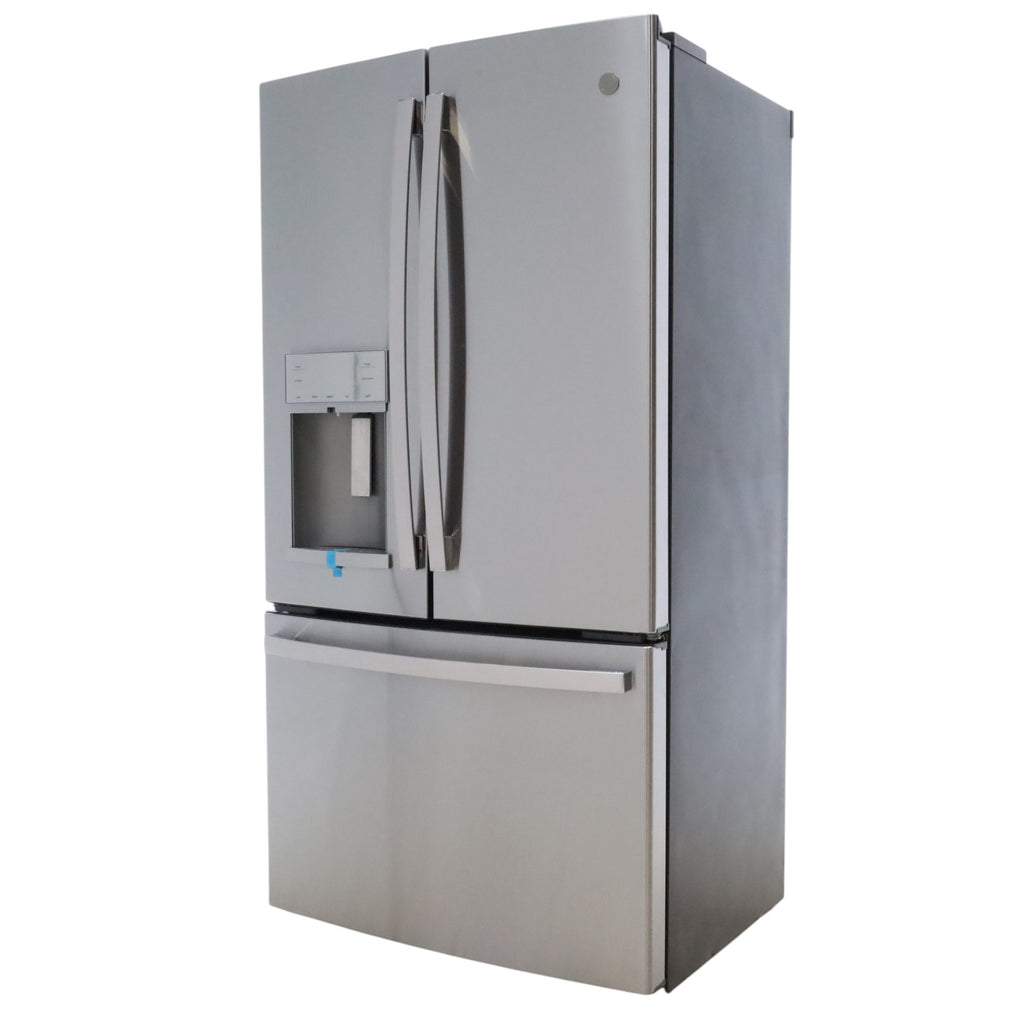 GE Profile™ ENERGY STAR® 22.1 Cu. Ft. Counter-Depth Fingerprint Resistant Stainless French-Door Refrigerator with Hands-Free AutoFill - Certified Refurbished