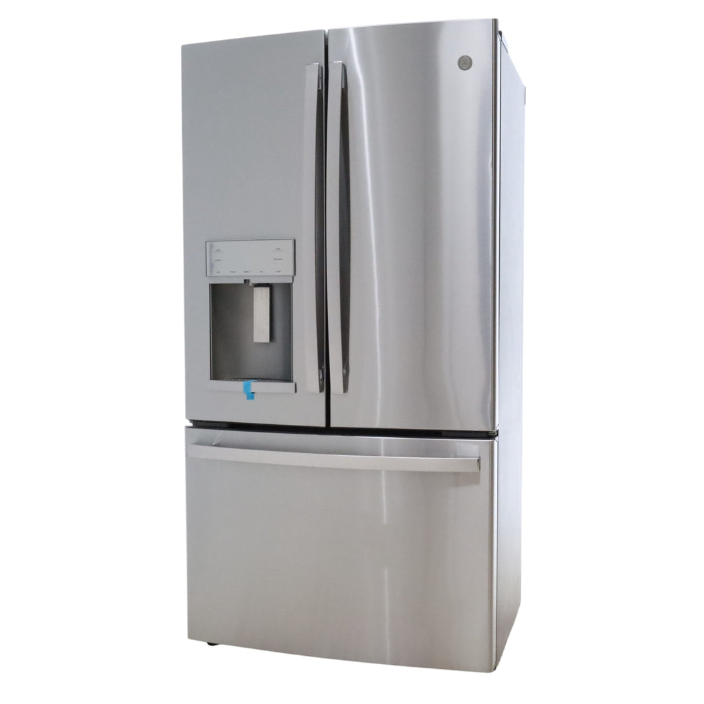 GE Profile™ ENERGY STAR® 22.1 Cu. Ft. Counter-Depth Fingerprint Resistant Stainless French-Door Refrigerator with Hands-Free AutoFill - Certified Refurbished