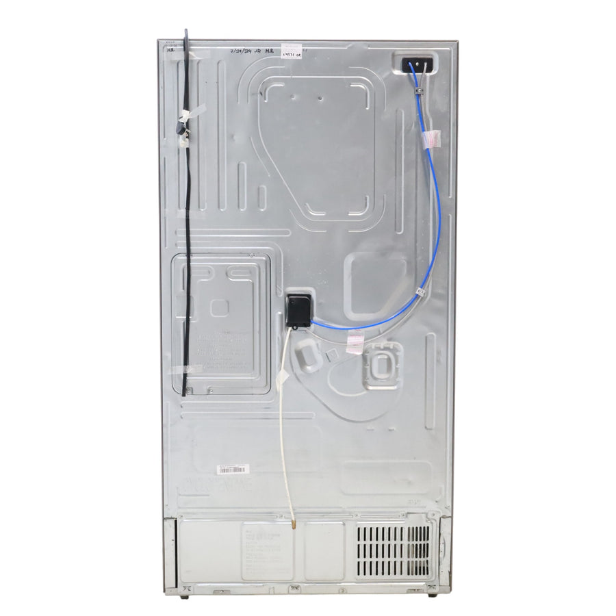 Stainless Steel ENERGY STAR Samsung 24.6 cu. ft. 3 Door French Door Refrigerator with External Water and Ice Dispenser - Certified Refurbished