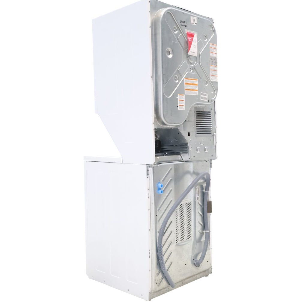 Frigidaire Stacked Laundry Center with 3.9 cu ft Capacity Washer and 5.6 cu ft Electric Dryer with Maxfill Option- Scratch & Dent - Minor