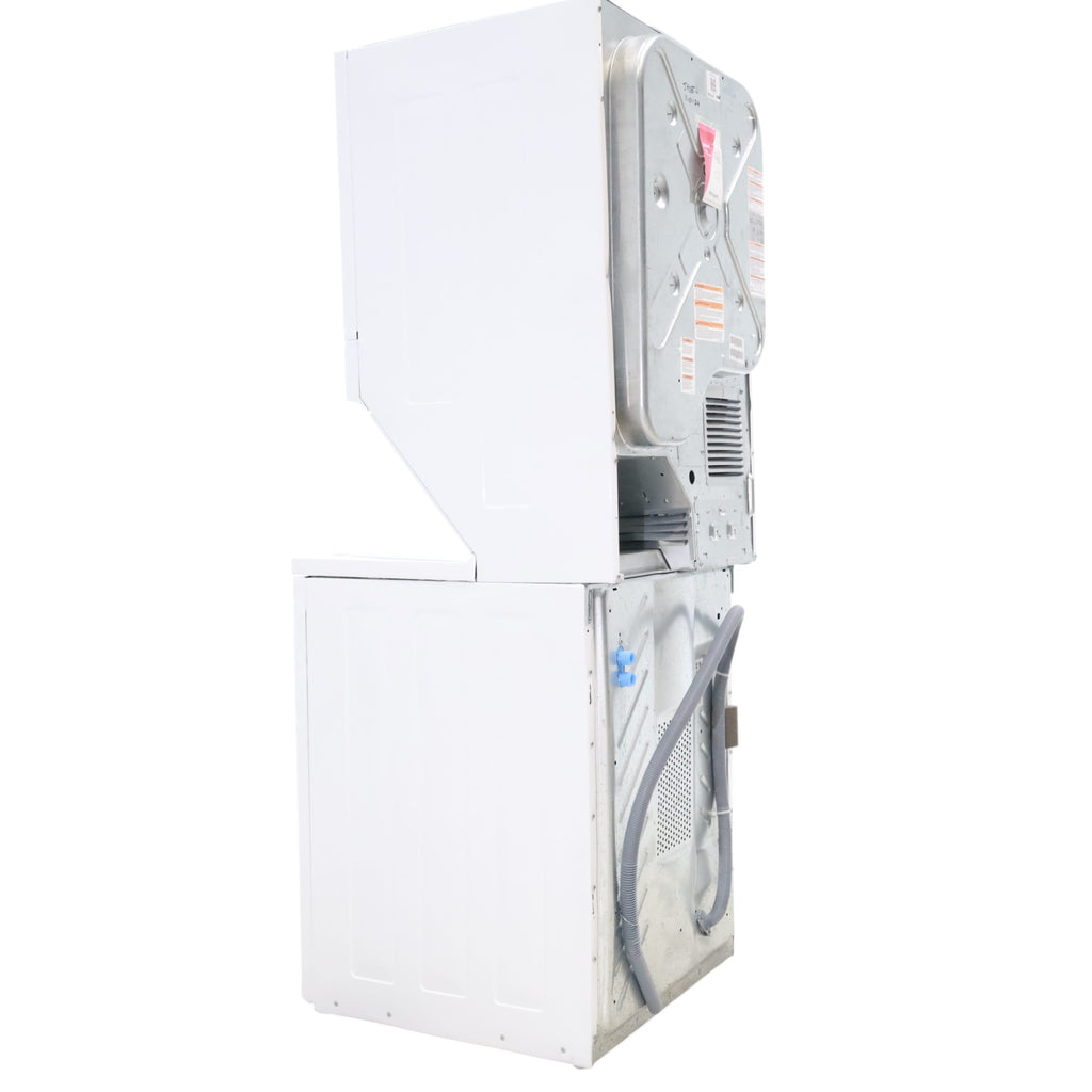 Frigidaire Stacked Laundry Center with 3.9 cu ft Capacity Washer and 5.6 cu ft Electric Dryer with Maxfill Option- Scratch & Dent - Minor