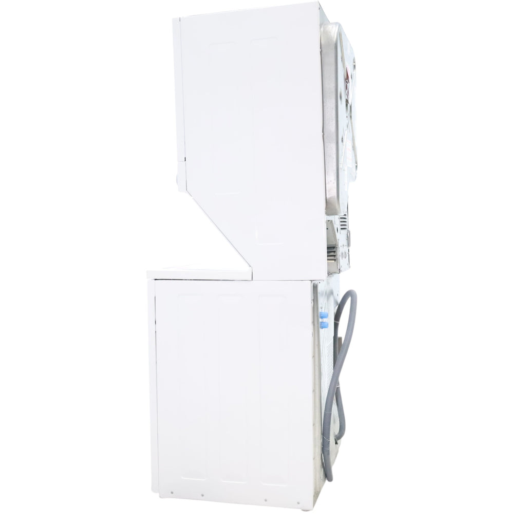 Frigidaire Stacked Laundry Center with 3.9 cu ft Capacity Washer and 5.6 cu ft Electric Dryer with Maxfill Option- Scratch & Dent - Minor