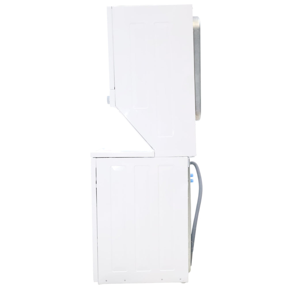 Frigidaire Stacked Laundry Center with 3.9 cu ft Capacity Washer and 5.6 cu ft Electric Dryer with Maxfill Option- Scratch & Dent - Minor