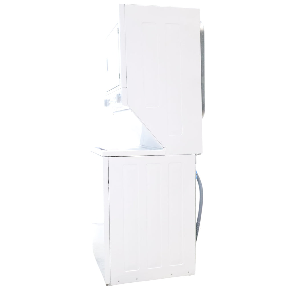 Frigidaire Stacked Laundry Center with 3.9 cu ft Capacity Washer and 5.6 cu ft Electric Dryer with Maxfill Option- Scratch & Dent - Minor