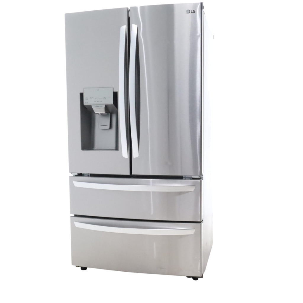 PrintProof Stainless Steel ENERGY STAR LG 28 cu. ft. 4 Door French Door Refrigerator with Craft Ice - Certified Refurbished