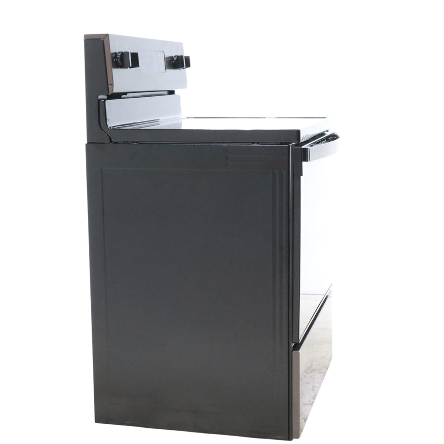 Whirlpool Black Stainless 30-inch Electric Range with Steam Clean with 2 FlexHeat™ Dual Radiant Elements - Open Box