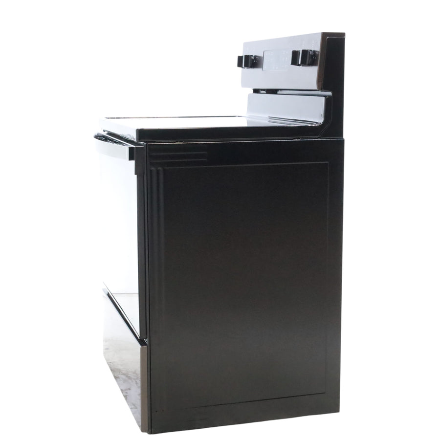Whirlpool Black Stainless 30-inch Electric Range with Steam Clean with 2 FlexHeat™ Dual Radiant Elements - Open Box