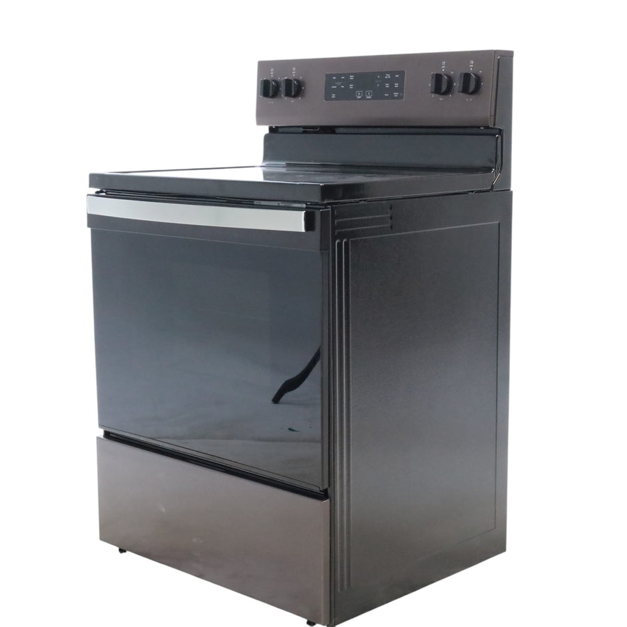 Whirlpool Black Stainless 30-inch Electric Range with Steam Clean with 2 FlexHeat™ Dual Radiant Elements - Open Box